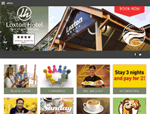 Tablet Screenshot of loxtonhotel.com.au